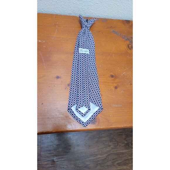 Ties Checkered Pattern Polyester Clip It - Picture 3 of 8